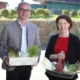 LK Präsident Franz Waldenberger und LRin Michaela Langer-Weninger bei der Spargelkonferenz