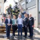 v.l.: LR Michael Lidner, LRin Michaela Langer-Weninger, DRILL-X Erfinder Lukas Traxl, Feuerwehrpräsident Robert Mayer und Landesfeuerwehrkommandant-Stv. Michael Hutterer