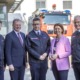 v.l.: LFI Kraml, LH Stelzer, FPräs Mayer, Feuerwehr-LRin Langer-Weninger und LBD-Stv. Hutterer; Bildnachweis: OOELFV/Kollinger
